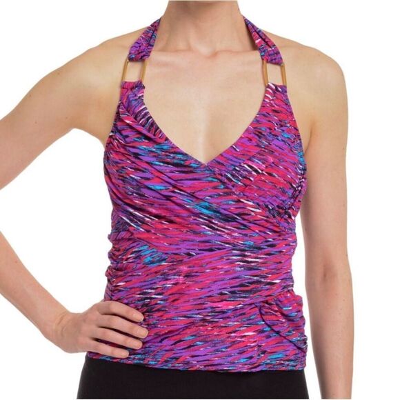 Spanx whittle waistline draped tankini top - Picture 1 of 9